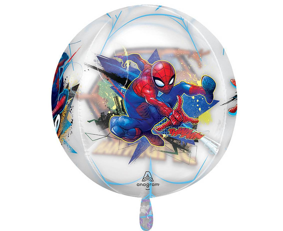 Foil balloon ORBZ Spiderman,  38x 40 cm, license EOL